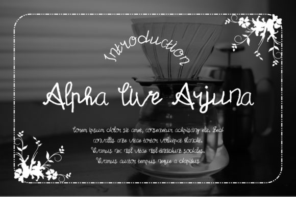 Alpha Live Arjuna: The Handwritten Font That Elevates Campaigns