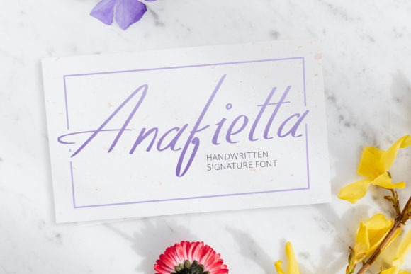 Anafietta: A Handwritten Font for Modern Web Design
