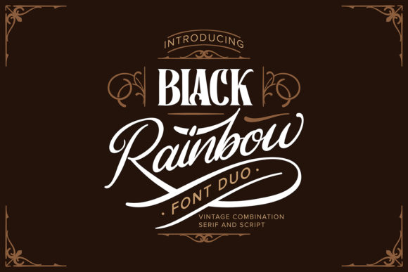 Black Rainbow: A Versatile Duo Font for Modern Branding