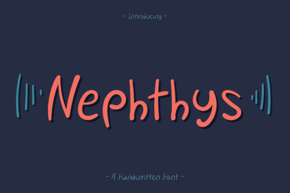 Discover Nephthys: A Handwritten Font for Modern Branding