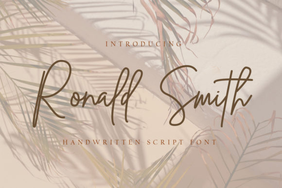 Enhance Your Brand with the Elegant Ronald Smith Font