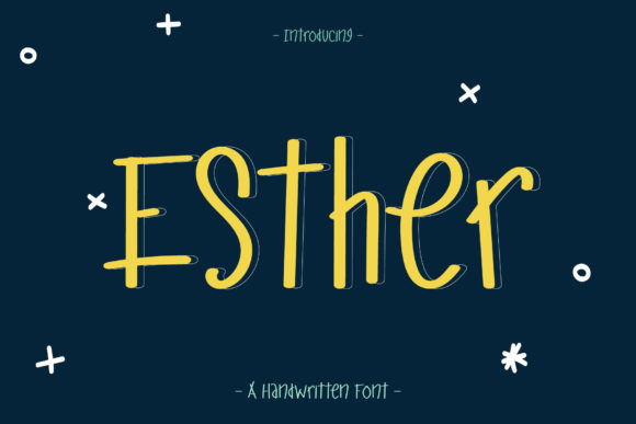 Esther: A Handwritten Font with Editorial Charm