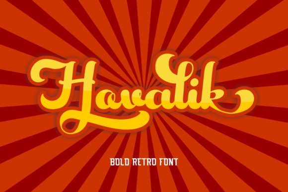 Hovalik: A Vintage-Inspired Script Font for Editorial Design