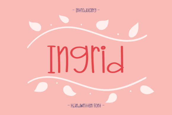Ingrid – A Handwritten Font for Craft Creations