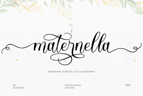 Maternella: A Timeless Script Font for Modern Web Design