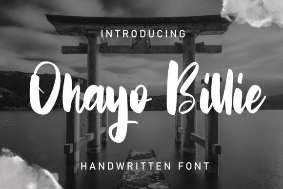 Ohayo Billie: A Handwritten Font for Editorial Design