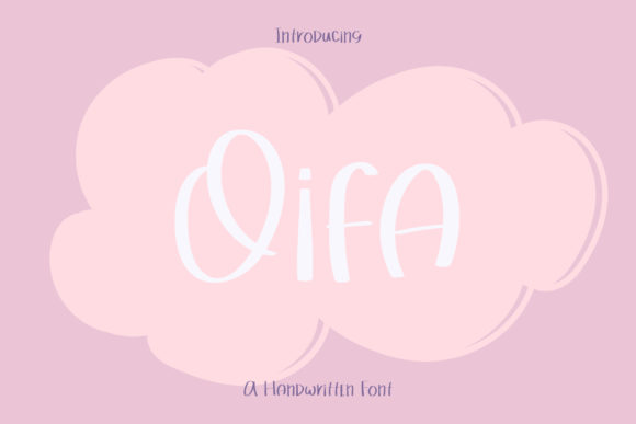 Oifa: A Handwritten Font for Editorial Design