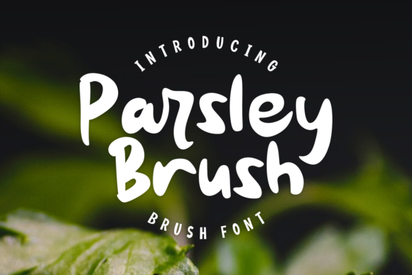 Parsley Brush: A Script Font for Web Design and Brand Identity