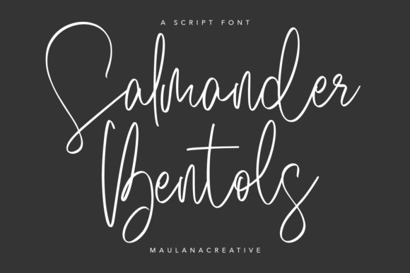 Salmander Bentols: A Script Font for Powerful Digital Branding