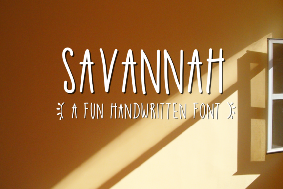 Savannah: A Handwritten Font for Creative Crafters