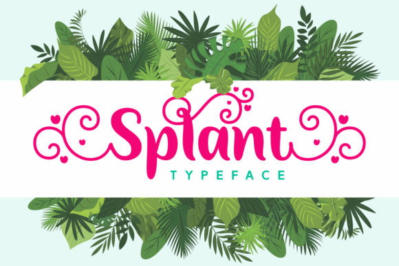 Splant: A Charming Script Font for Web Design