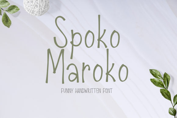 Spoko Maroko: A Handwritten Font for Digital Design