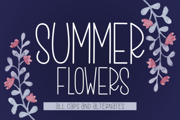 Summer Flowers: A Script Font That Elevates Your Brand
