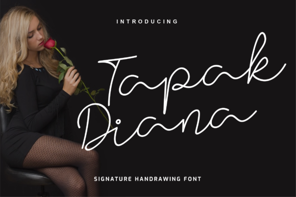 Tapak Diana: A Handwritten Font with Character